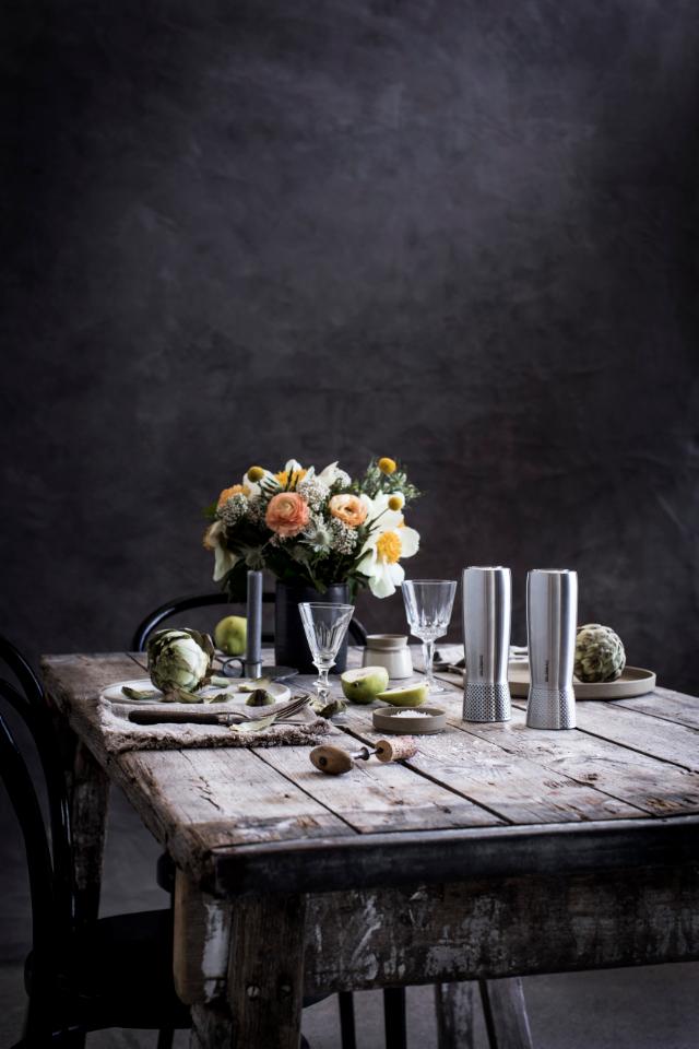 Set med salt & pepperkvern 18,5 cm