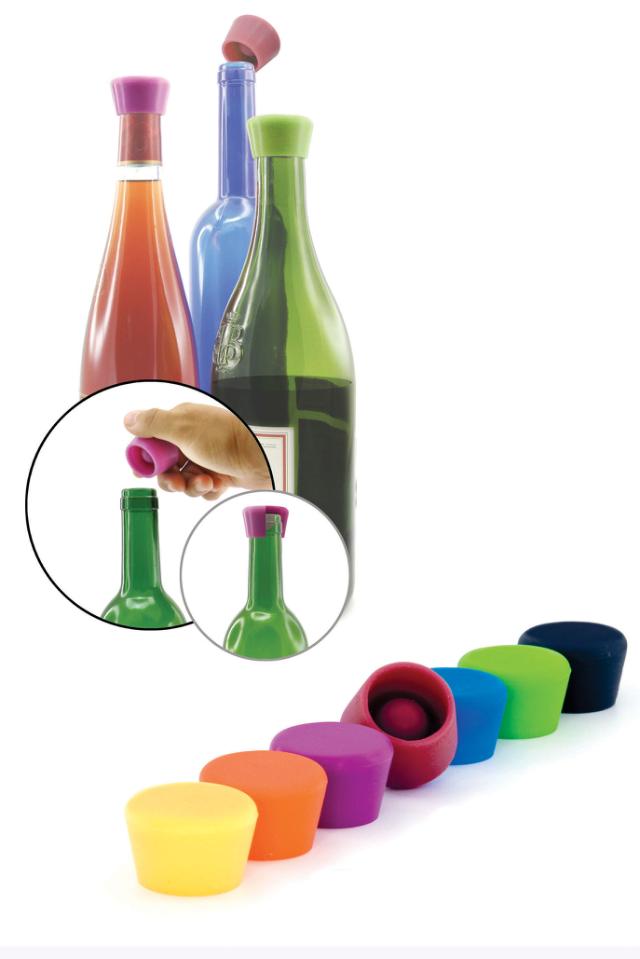 Silicone Wine stopper 2 stk.