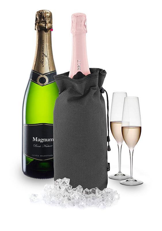 Champagnekjøler til magnumflaske grå
