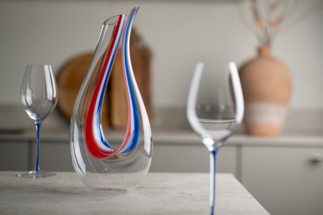 Decanter Amadeo Blue/White/Red