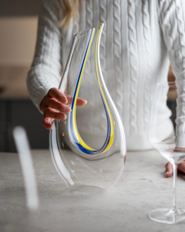 Decanter Amadeo Yellow/Blue