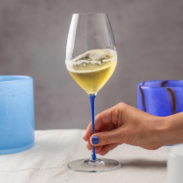 Champagne Wine Blue 1 stk.