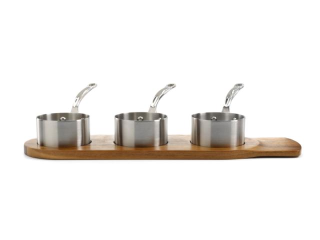 Minikasseroller sett i 3 deler 9 cm