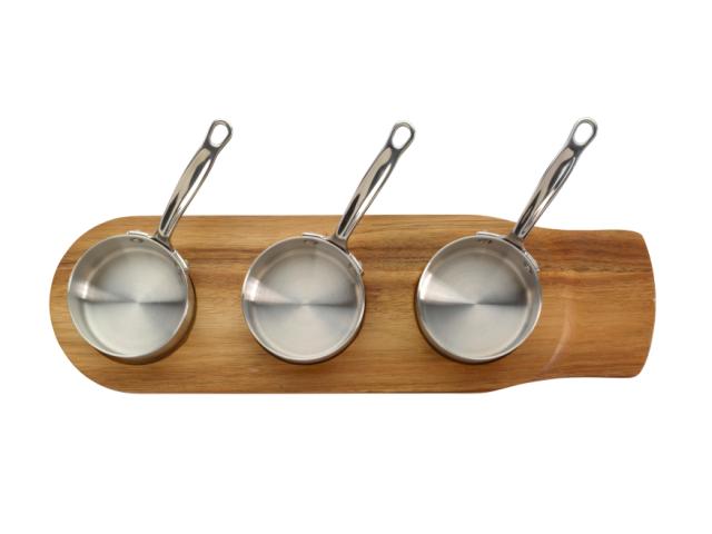Minikasseroller sett i 3 deler 9 cm
