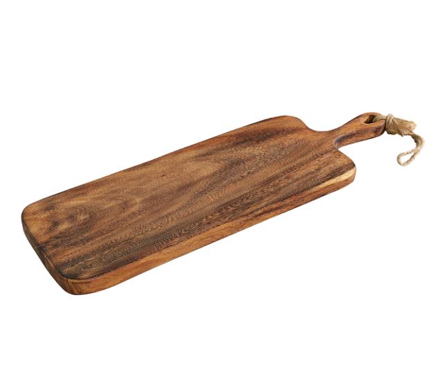 Skjærebrett i akasia med håndtak 60 x 20 cm