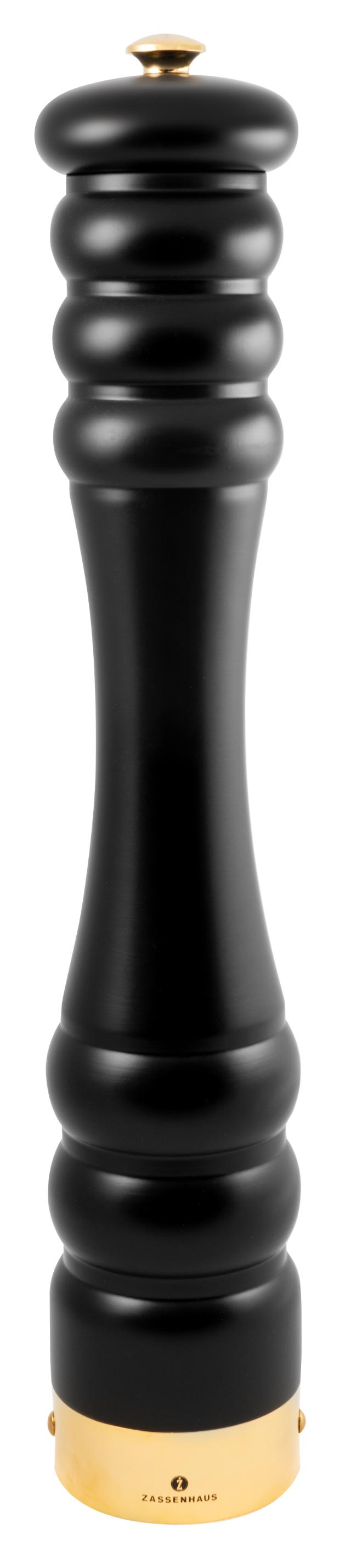 Pepperkvern 45 cm matt svart/gull
