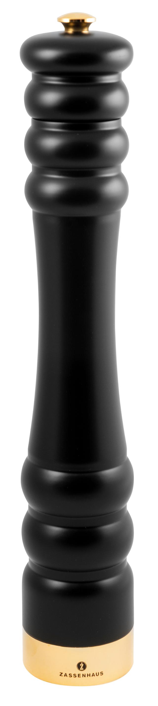 Pepperkvern 35 cm matt svart/gull