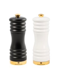 Sett saltkvern & pepperkvern 15 cm matt/gull